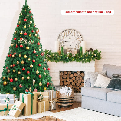 Artificial PVC Hinged Christmas Tree with Solid Metal Stand-8 ftÂ 
