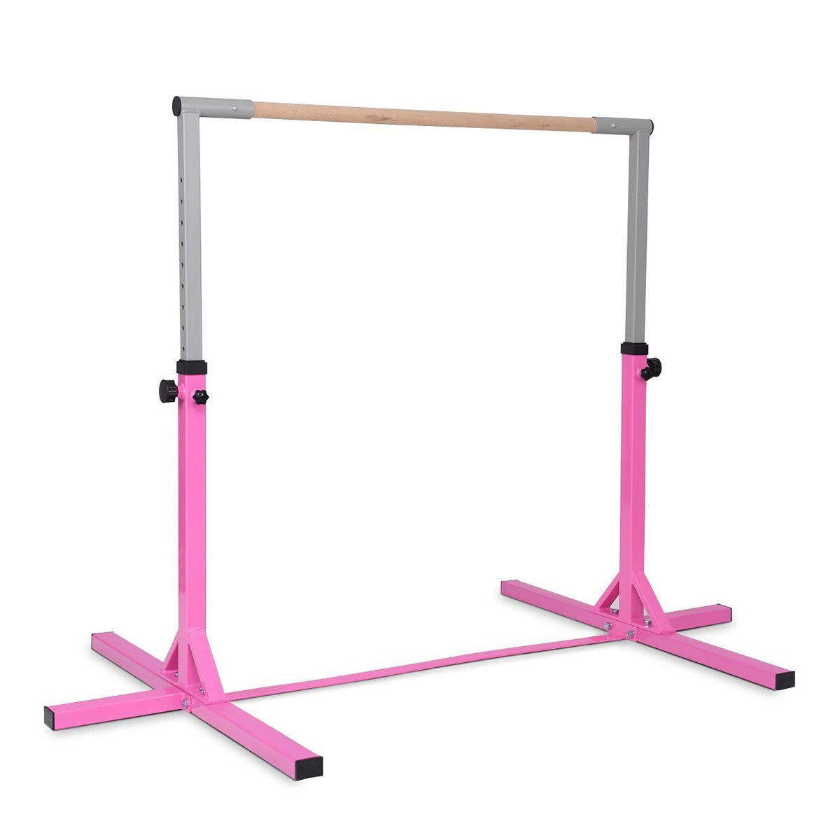 Adjustable Gymnastics Bar Horizontal Bar for Kids-PinkÂ 