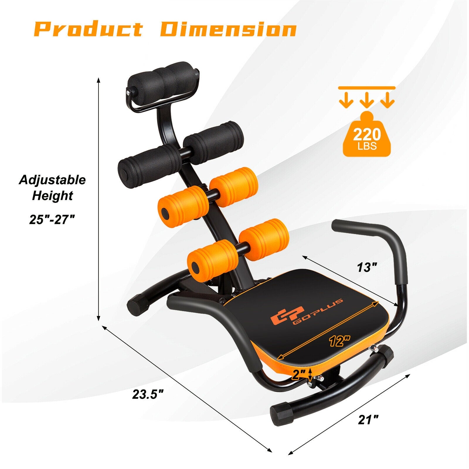 Core Fitness Abdominal Trainer Crunch Exercise Bench MachineÂ 