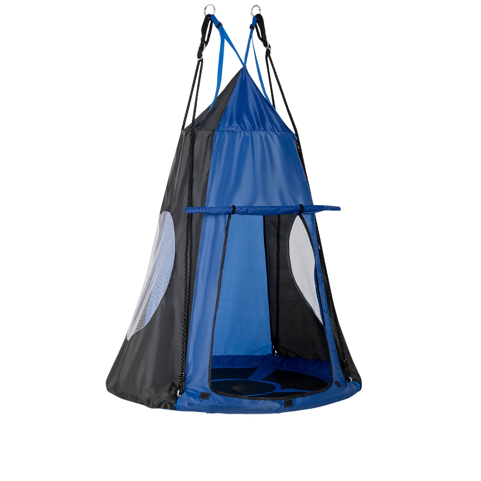 2-in-1 40 Inch Kids Hanging Chair Detachable Swing Tent Set-BlueÂ 