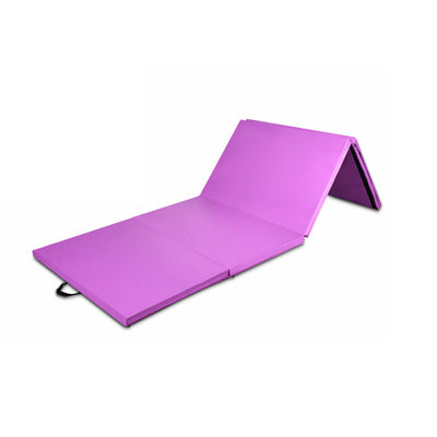 8 x 4 Feet Folding Gymnastics Tumbling Mat-PurpleÂ 