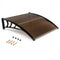 Outdoor Front Door Patio Overhang Awning for Sunlight Rain Snow Wind Protection-48 x 40 Inch