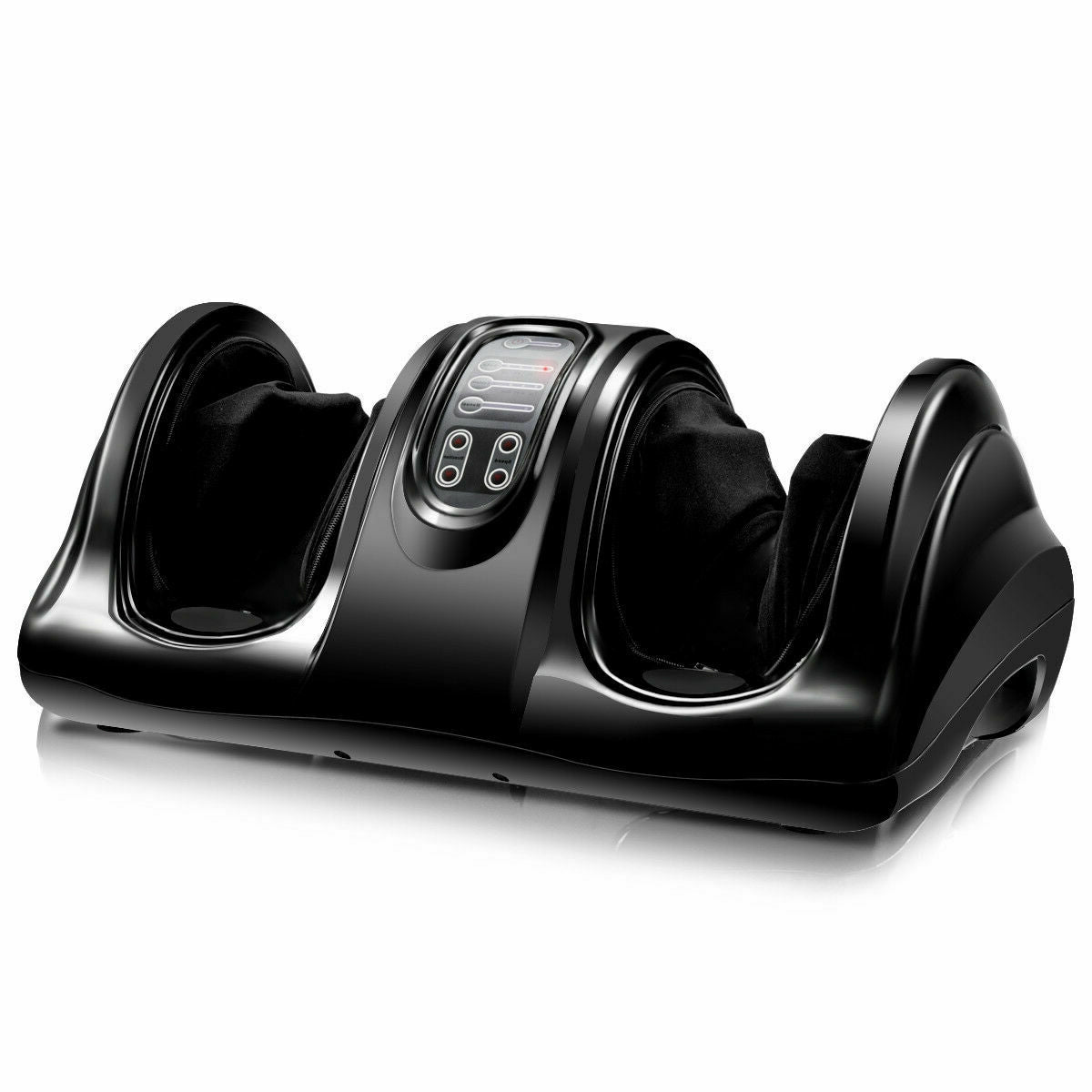 Therapeutic Shiatsu Foot Massager with High Intensity Rollers-Black