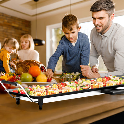35 Inch Electric Griddle with Adjustable TemperatureÂ 