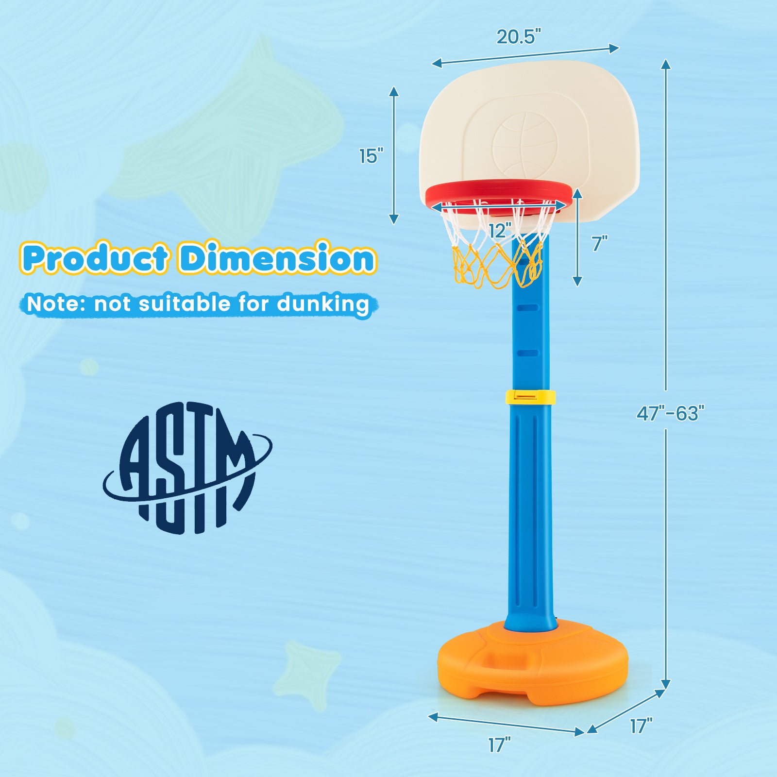 Kids Children Basketball Hoop StandÂ 