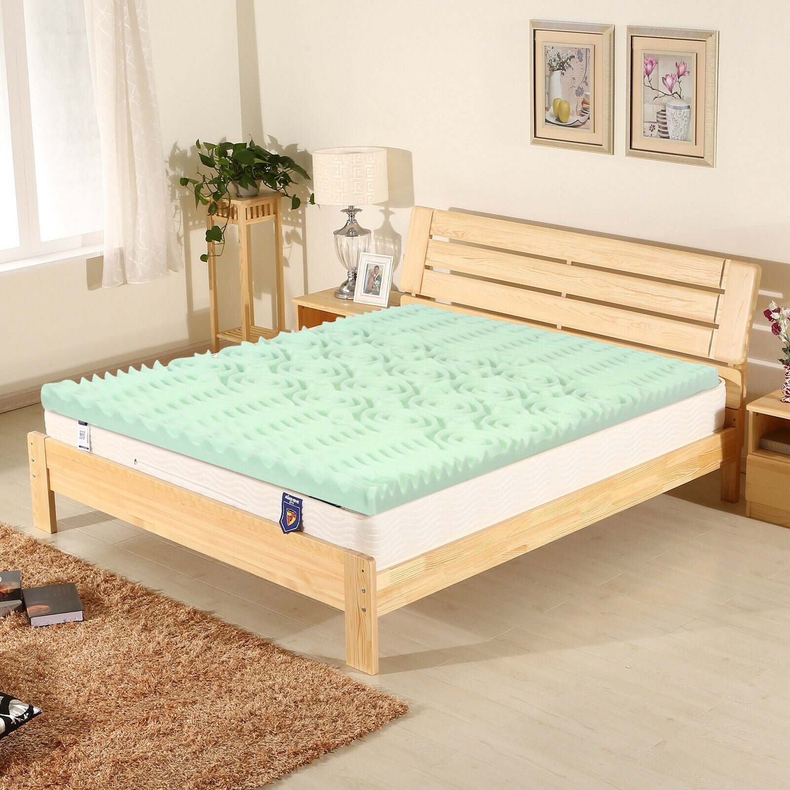 3 Inch Comfortable Mattress Topper Cooling Air Foam-Full Size