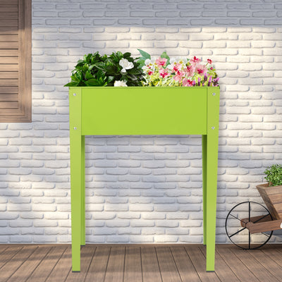 24.5 x 12.5 Inch Outdoor Elevated Garden Plant Flower BedÂ 
