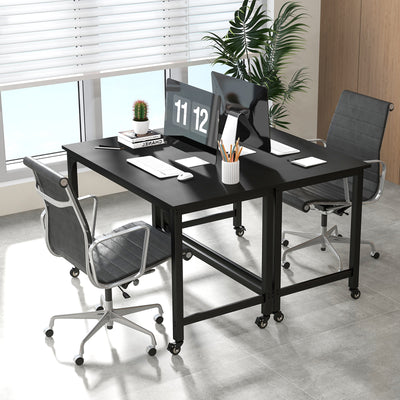 48" Mobile Computer Workstation with 4 Smooth CastersÂ 