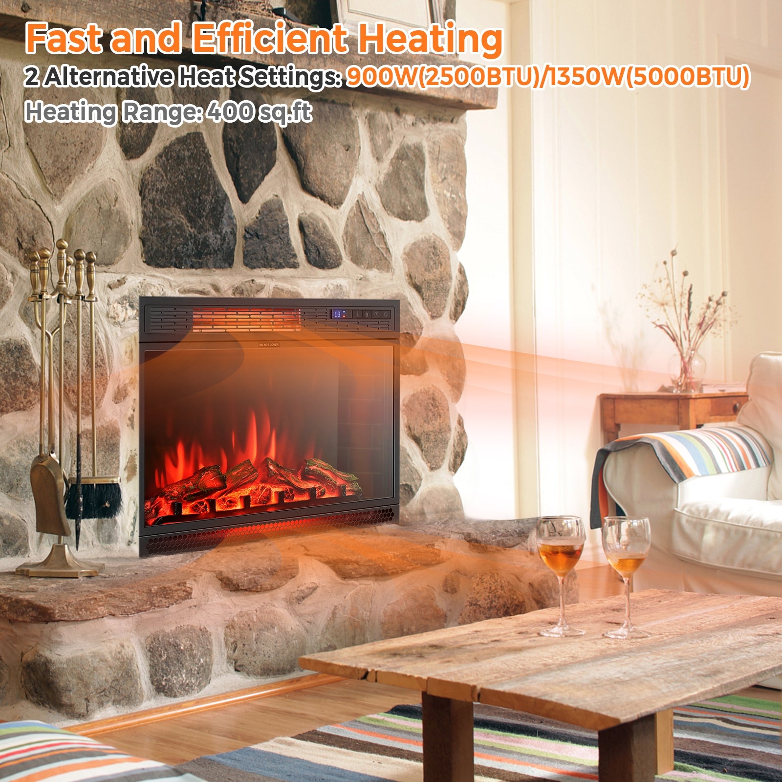 25 Inch Recessed Electric Heater 