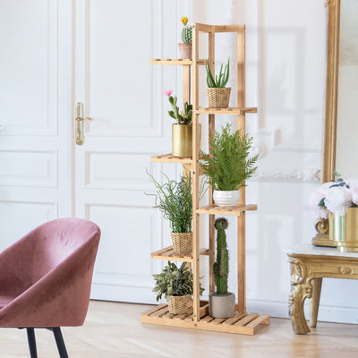 6 Tier 7 Potted Plant Stand Rack for Patio Yard 