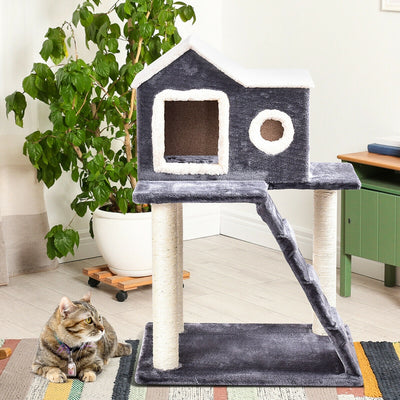 36 Inch Tower Condo Scratching Posts Ladder Cat TreeÂ 
