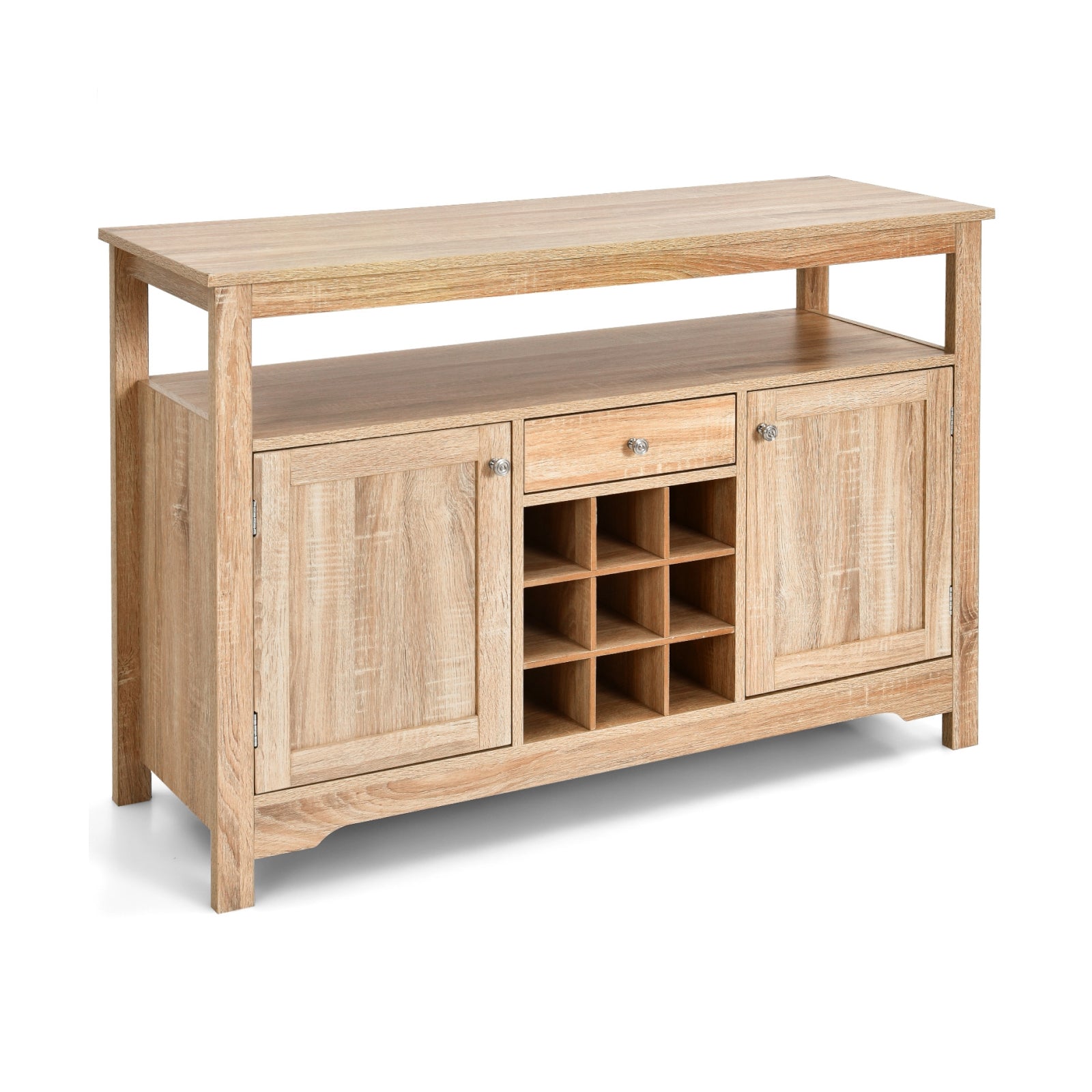 Buffet Server Sideboard Wine Cabinet Console-Natural