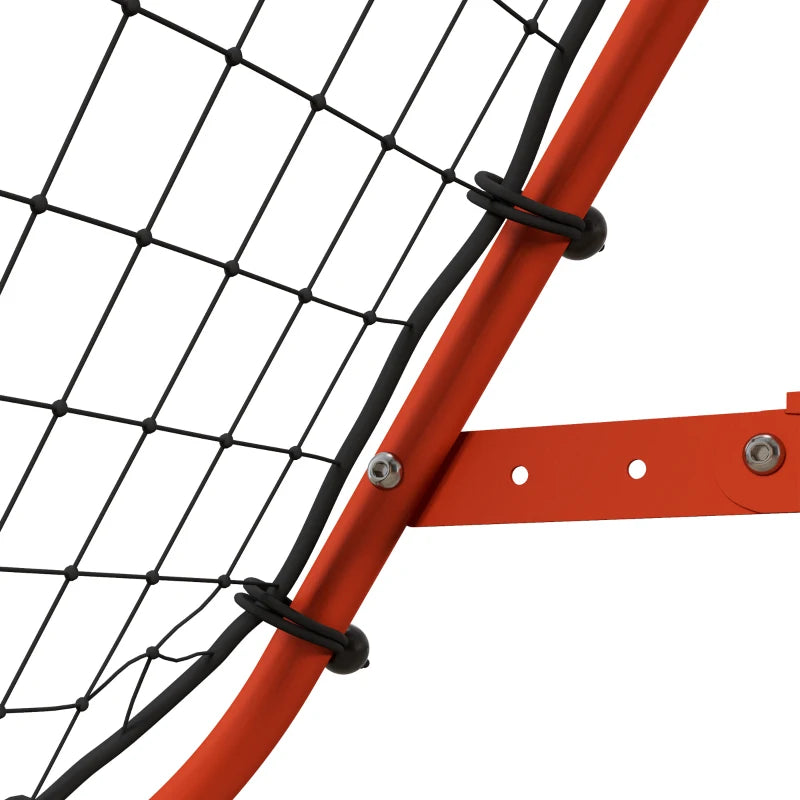 Soozier Volleyball Rebounder Net, Adjustable Soccer Rebounder, Baseball Volleyball Training Equipment Aid, Red