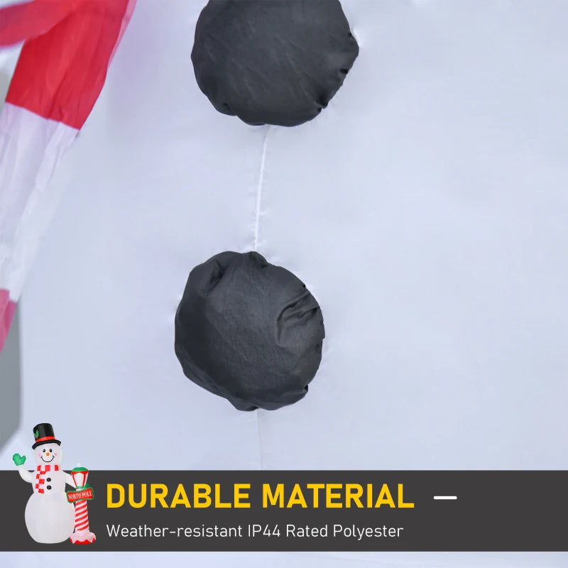 HOMCOM 7.9FT Inflatable Christmas Snowman Decoration, LED Lighted Blow Up for Indoor & Outdoor Holiday Yard Display 