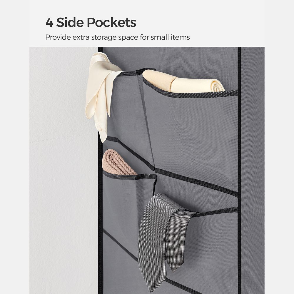 SONGMICS Wardrobe Closet Organizer with Cover 