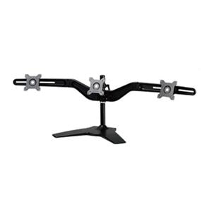 Amer Mounts Stand Based Triple Monitor Mount Up to 24" , 17.6lb Monitors