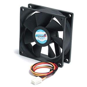 80x25mm Ball Bearing Quiet Computer Case Fan w/ TX3 Connector - Fan Kit 