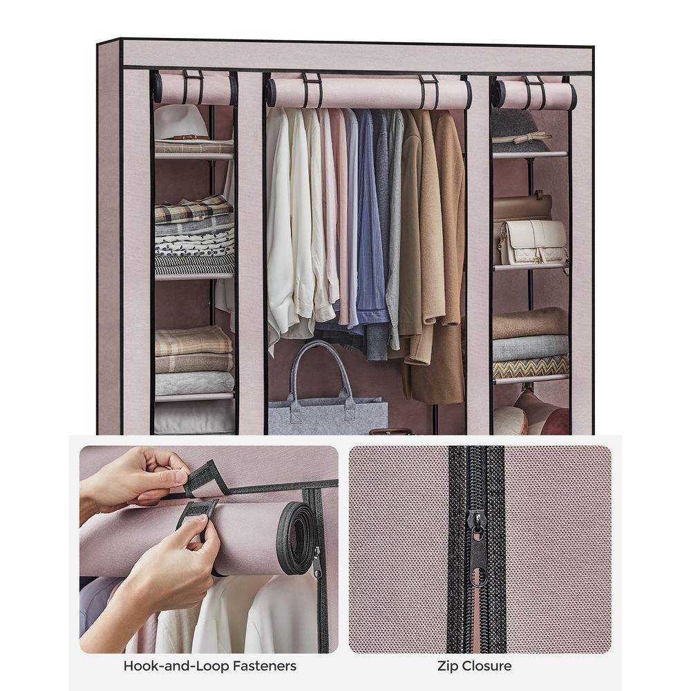 SONGMICS Portable Closet with Non-Woven Fabric Cover 