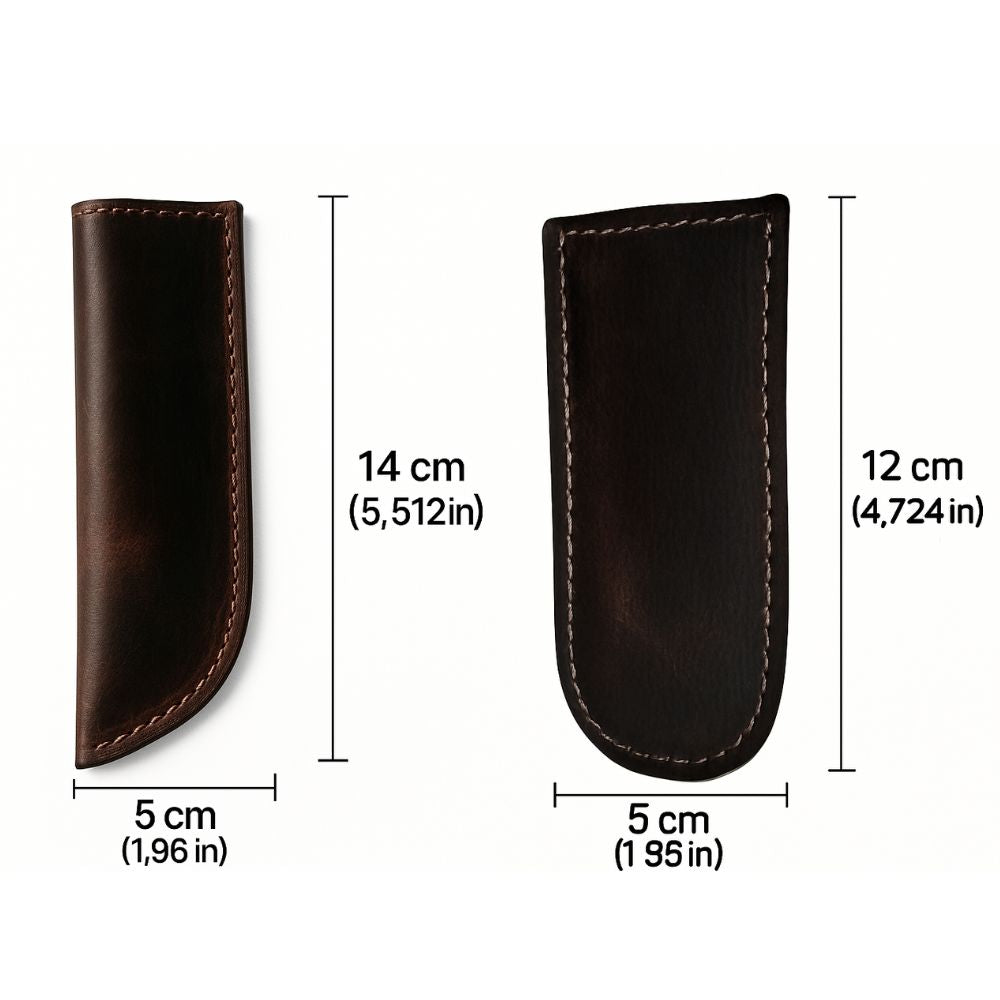Leather Skillet Handle Covers (Set of 2) – Heat-Resistant & Handmade