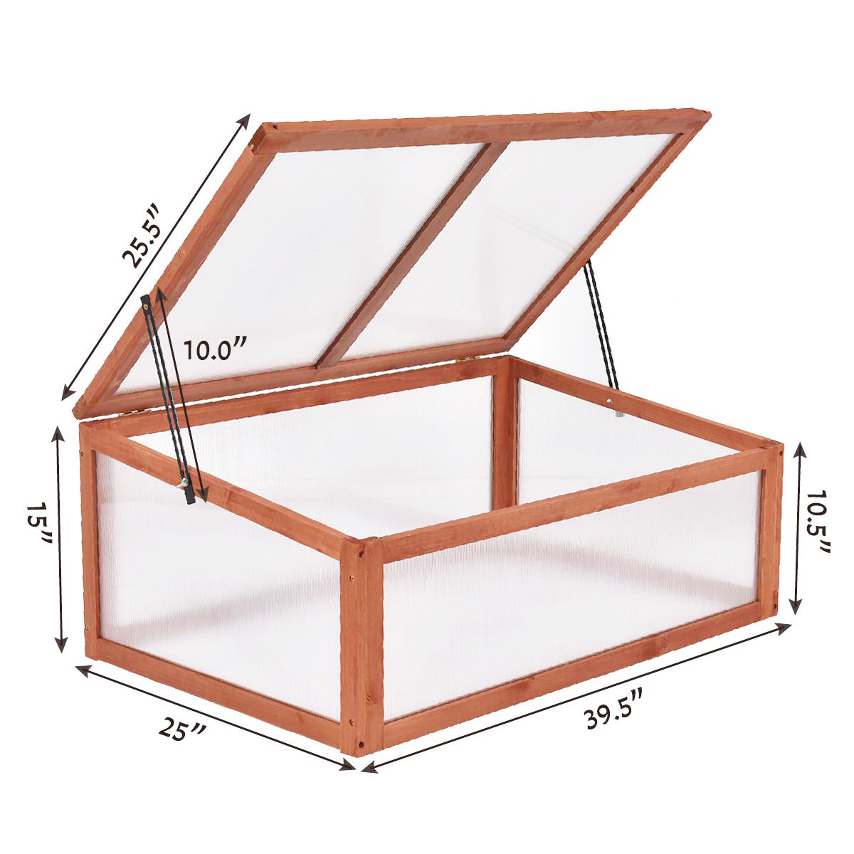 Garden Portable Wooden Green House Cold Frame (39.3" X 24.8" X 15.1") 