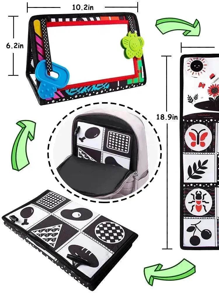 Foldable Cognitive Wall Chart Visual Training Toy for Toddler Children 