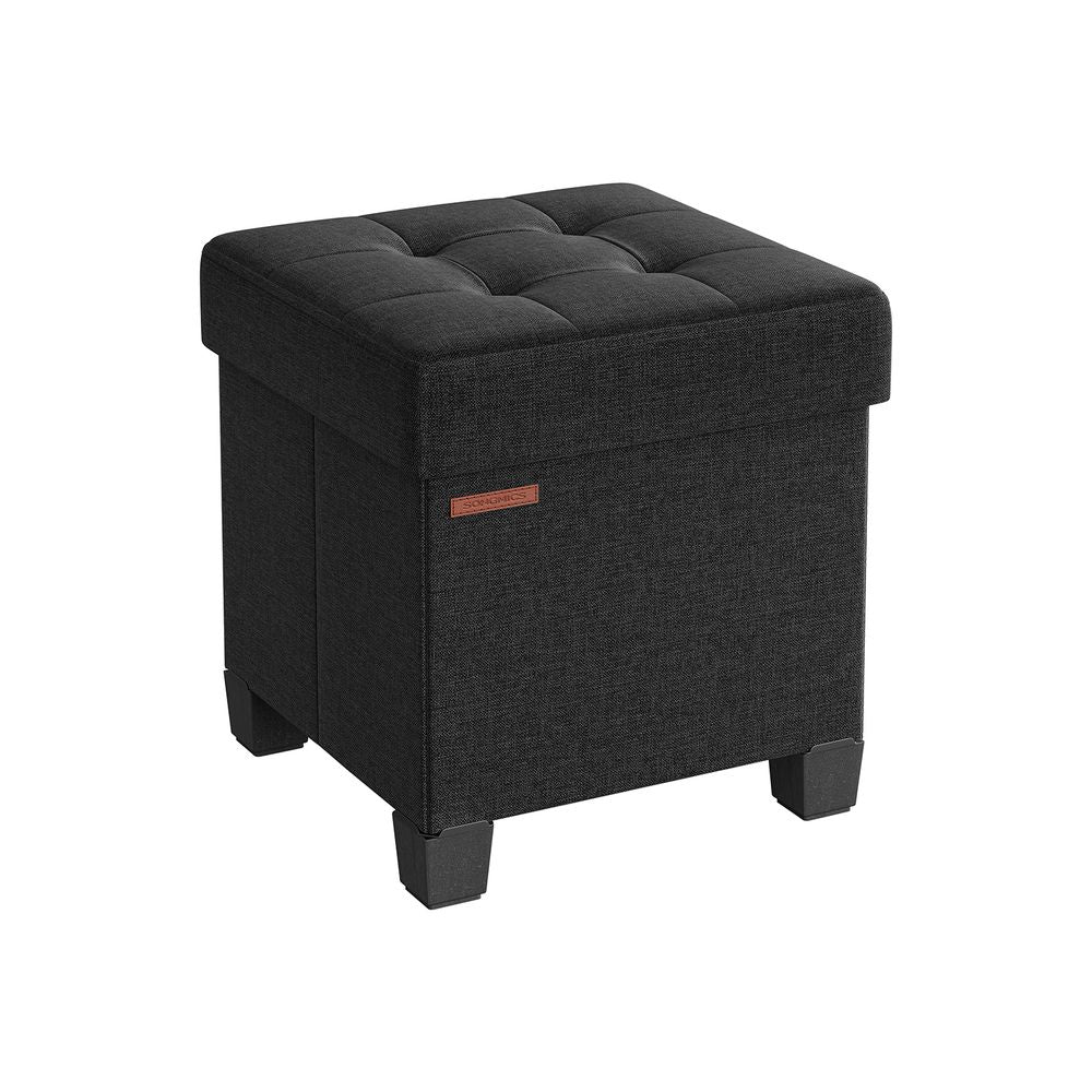 SONGMICS Small Ottoman Foot Rest with Legs 