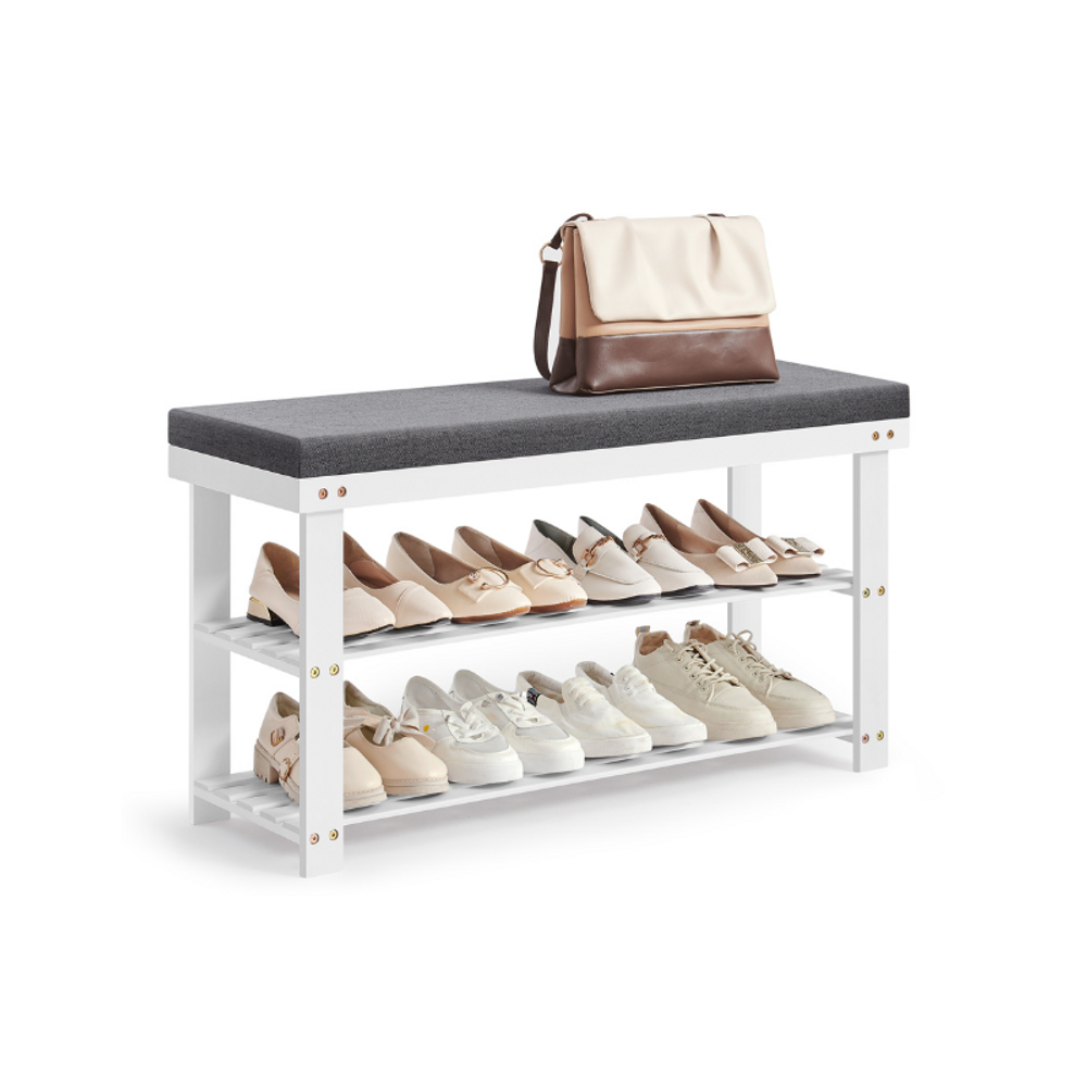SONGMICS Bamboo Shoe Bench 