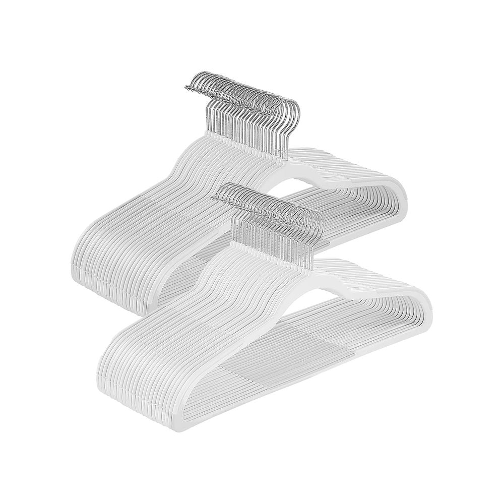 SONGMICS Pack of 50 Plastic Coat Hangers 