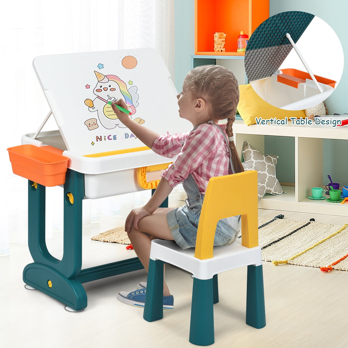 5-in-1 Kids Activity Table Set