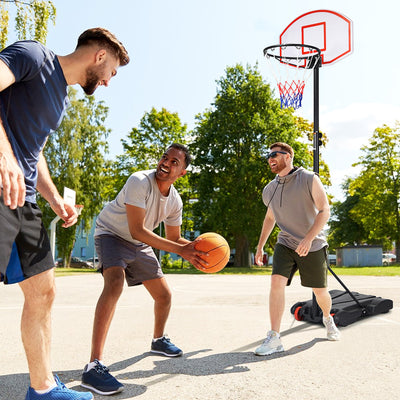 Adjustable Basketball Hoop System Stand with WheelsÂ 