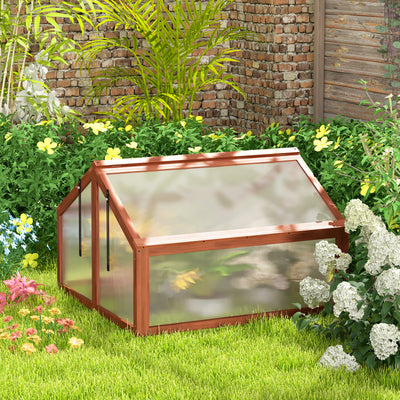 Double Box Garden Wooden GreenhouseÂ 