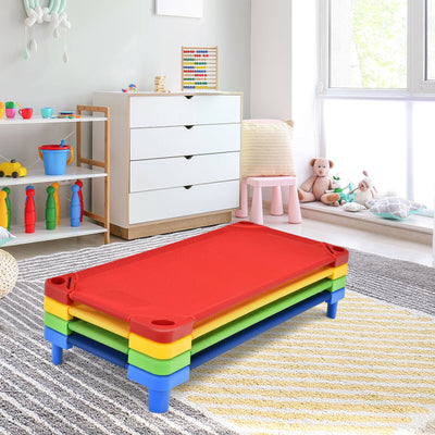 Pack of 4 Colorful Kids Stackable Naptime CotÂ 