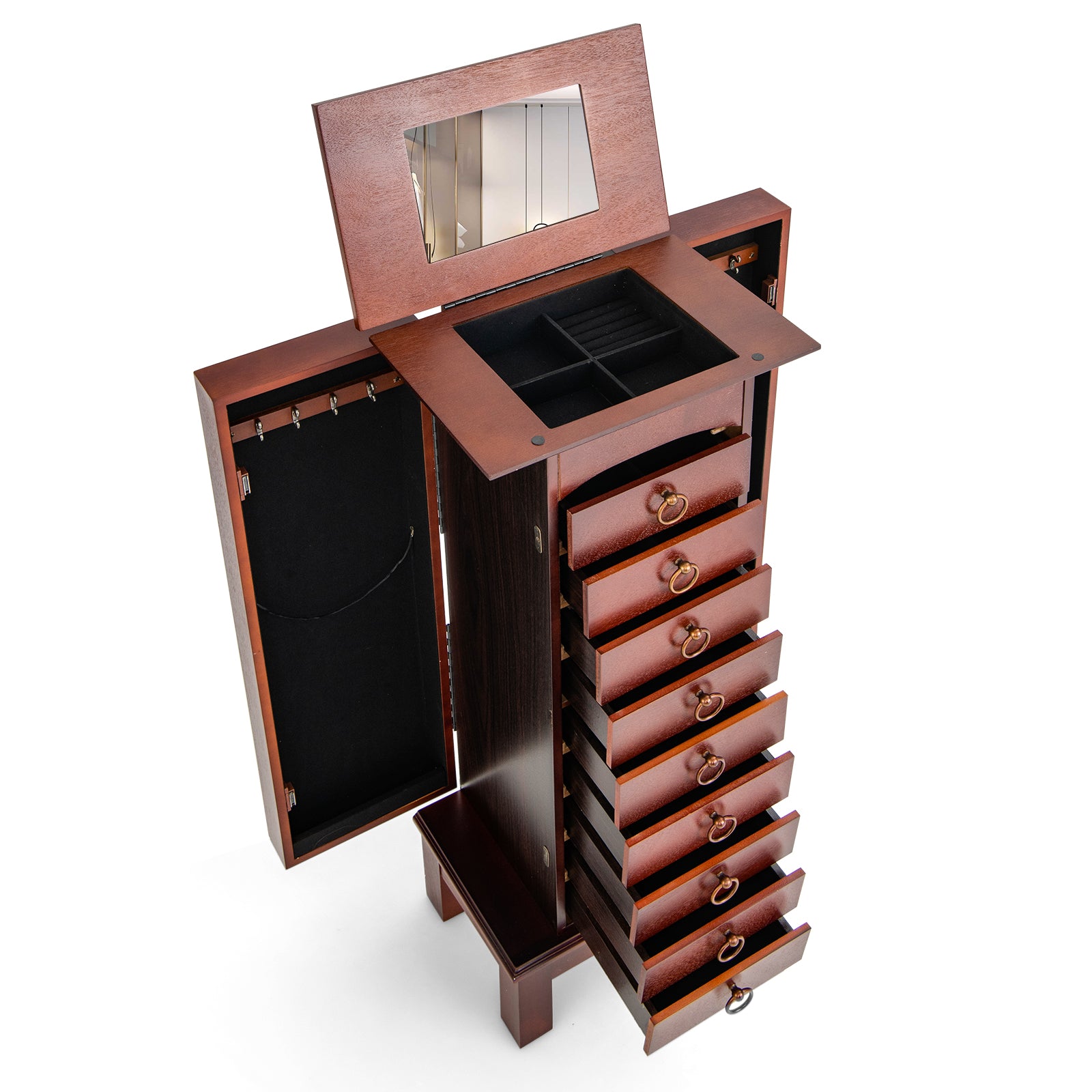 Large Capacity Jewelry Storage Cabinet with 9 Drawers