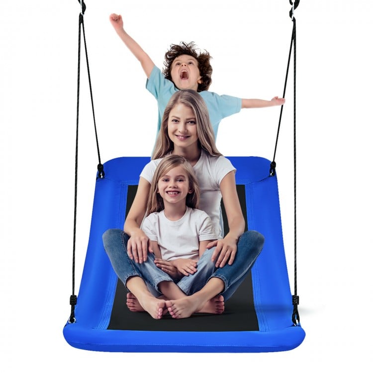 700lb Giant 60 Inch Platform Tree Swing for Kids and Adults-Blue