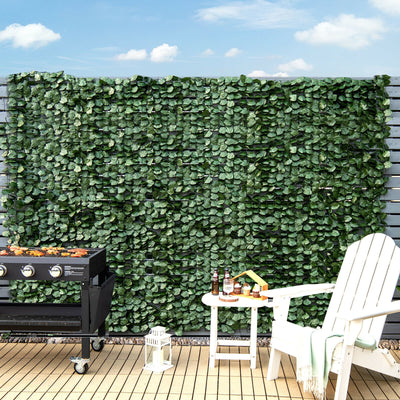 4 Pieces 118 x 39 Inch Artificial Ivy Privacy Fence Screen for Fence Decor 