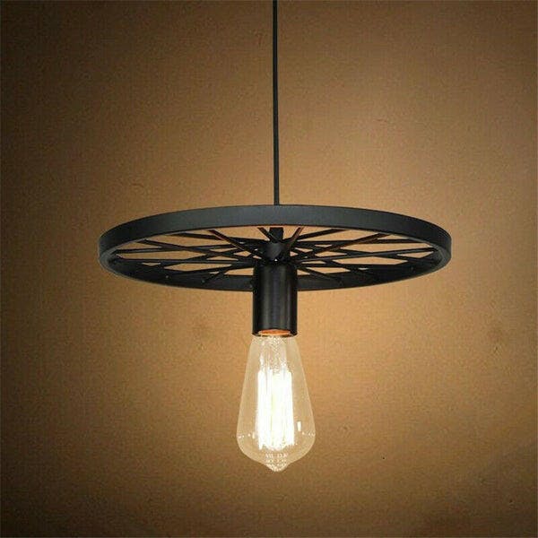 Retro Industrial Ceiling Wheel Pendant Light ~1534