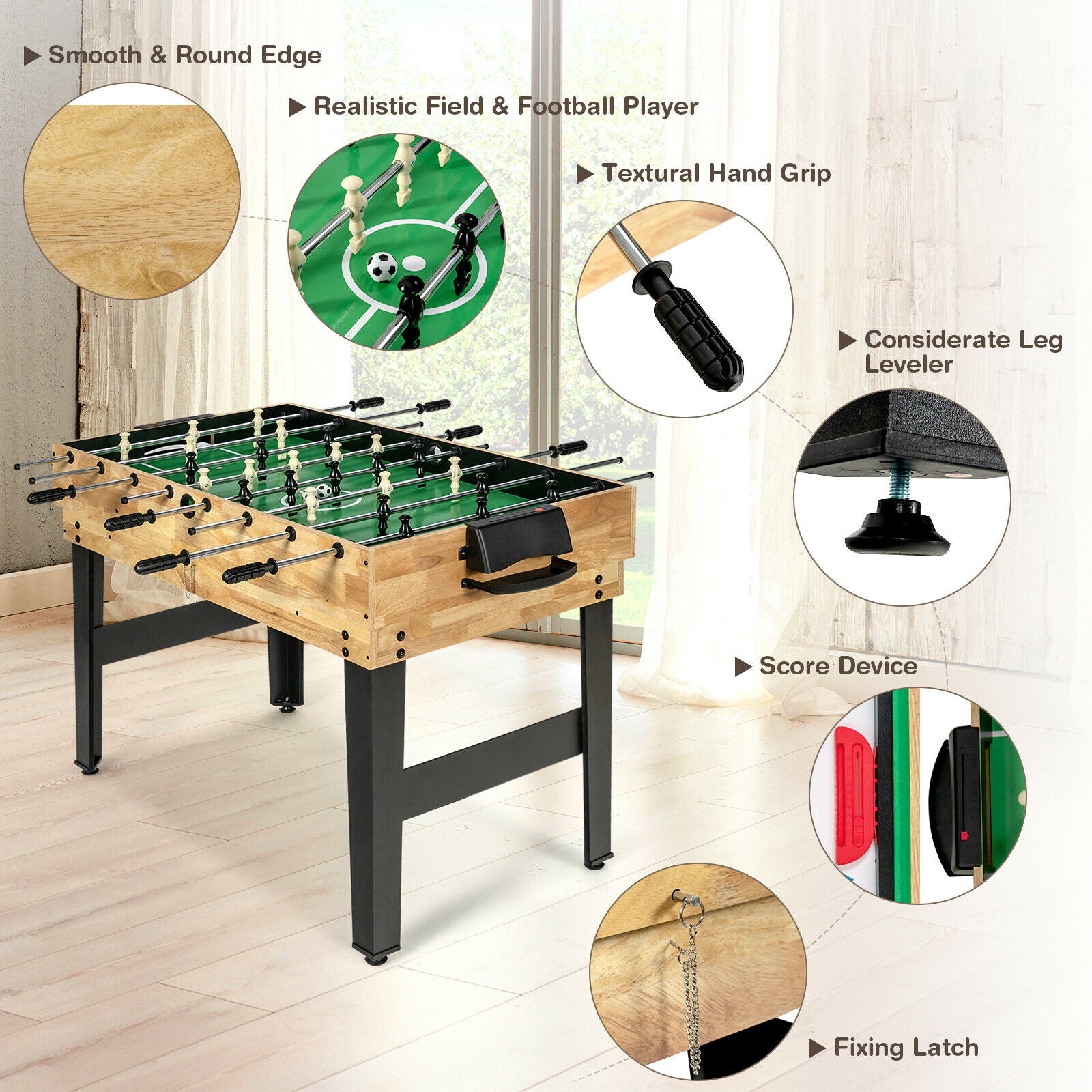 10-in-1 Multi Combo Game Table Set for Home 