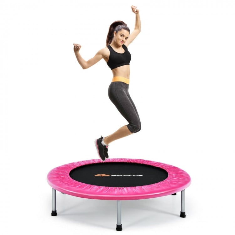 38 Inch Mini Folding Trampoline Portable Recreational Fitness Rebounder