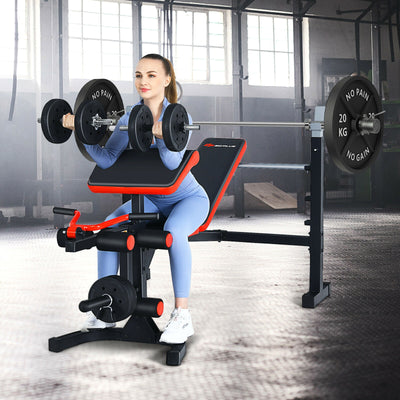 Adjustable Olympic Weight Bench for Full-body Workout and Strength Training 
