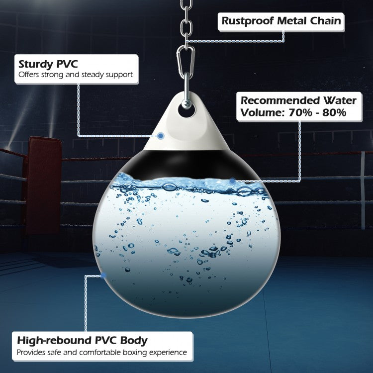 18" Heavy Punching Water Aqua Bag (Up to 110 lbs) with Adjustable Chain