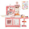 Kids Play Kitchen Toy with Stove Sink Oven with Light and Sound-Gray
