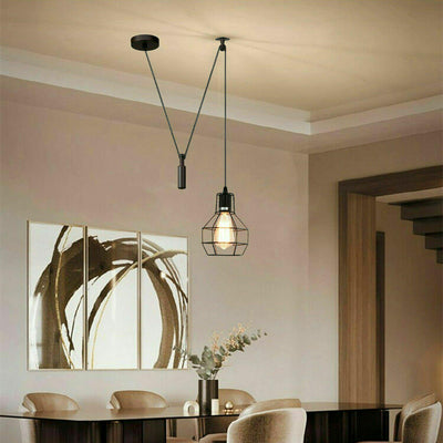 Vintage Industrial Metal Black color Pendant lamp~1563 