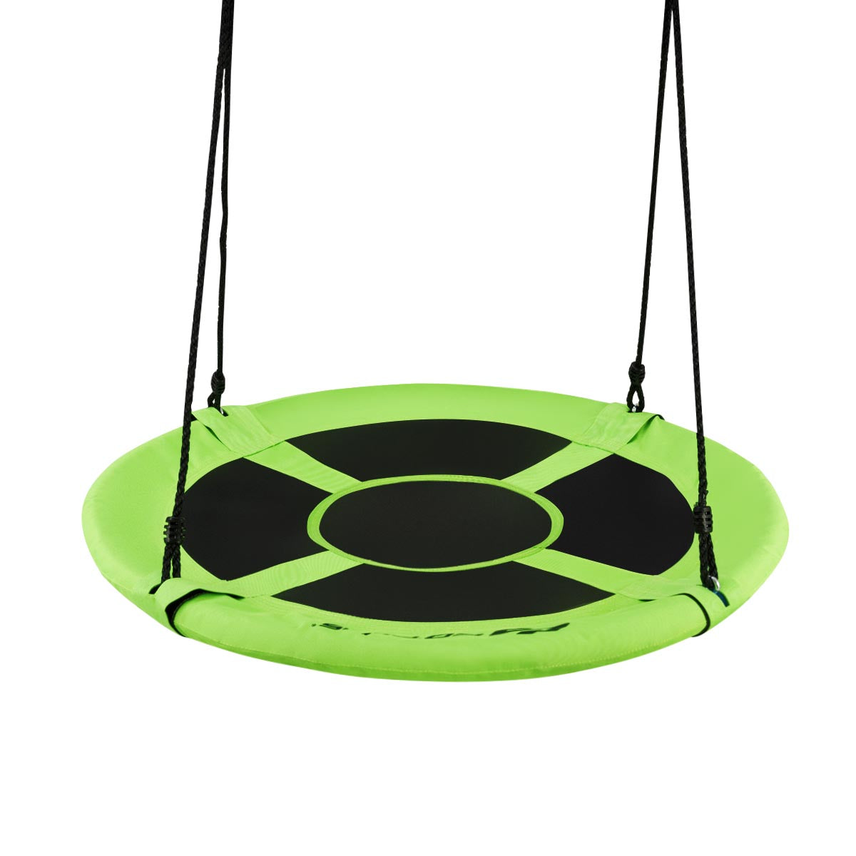 40 Inch Flying Saucer Tree Swing Indoor Outdoor Play Set-Green