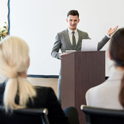 Wooden Floor Standing Podium Speaking LecternÂ 