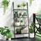 4-Tier Industrial Leaning Wall Bookcase-Black