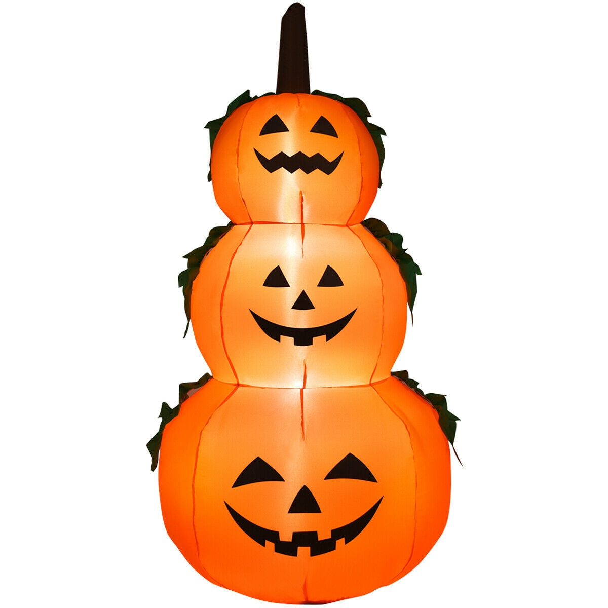 6 Feet Halloween Inflatable Stacked Pumpkins 