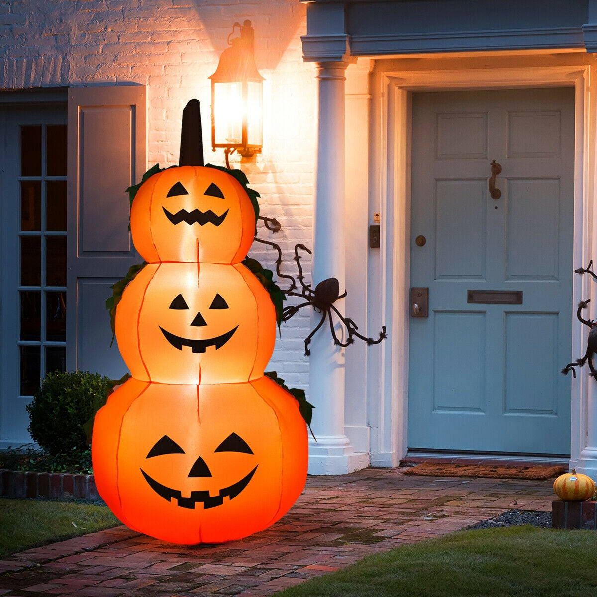 6 Feet Halloween Inflatable Stacked Pumpkins 