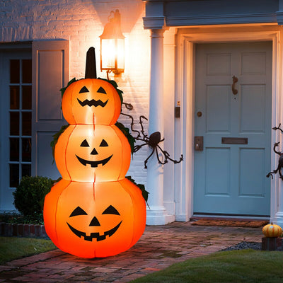 6 Feet Halloween Inflatable Stacked PumpkinsÂ 