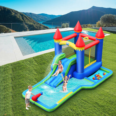 Kids Inflatable Bounce House Water Slide without BlowerÂ 