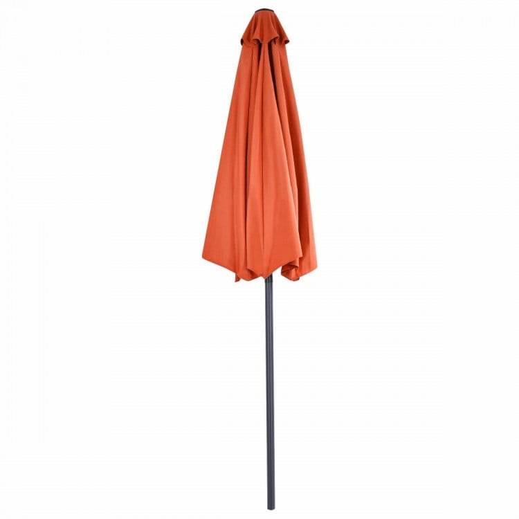 9 Feet Patio Bistro Half Round Umbrella without Weight Base